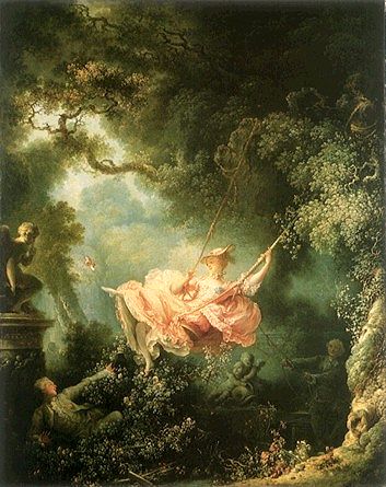 Detail of "The Swing" by Fragonard